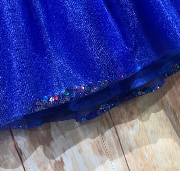 Lot of 2 Medium 6X Disney Minnie Mouse Oci Cotton Blend Glitter Summer Dresses - Picture 8 of 8